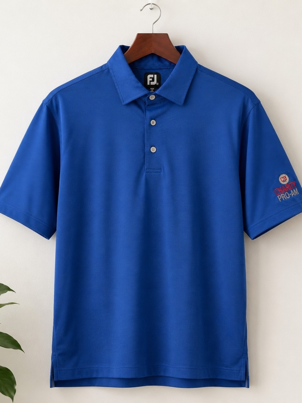 FootJoy Blue Golf Polo XL Charity Pro-Am Performance Shirt